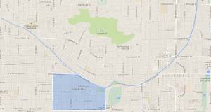 Map of Lower Arcadia Phoenix, AZ